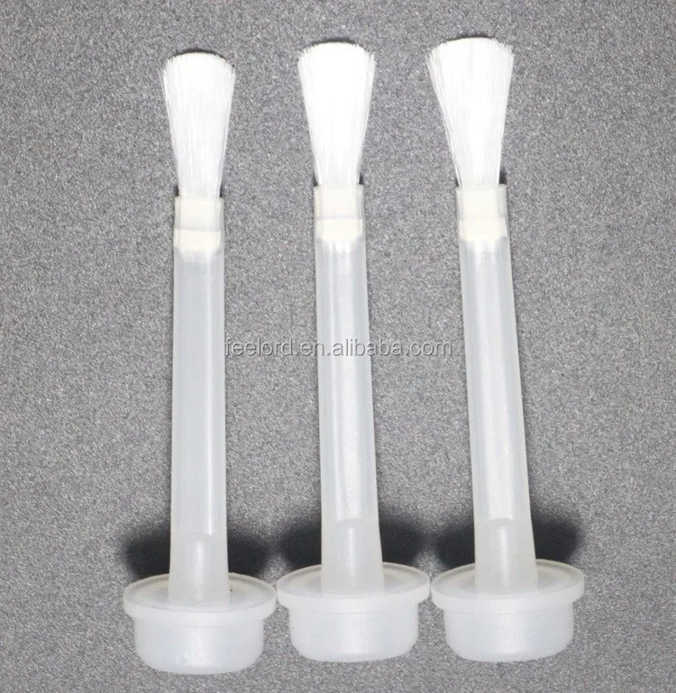 Arch Head Gel Nail Polish Brush White/black Bristle Brush For 13/15mm Neck Nail Polish Bottle