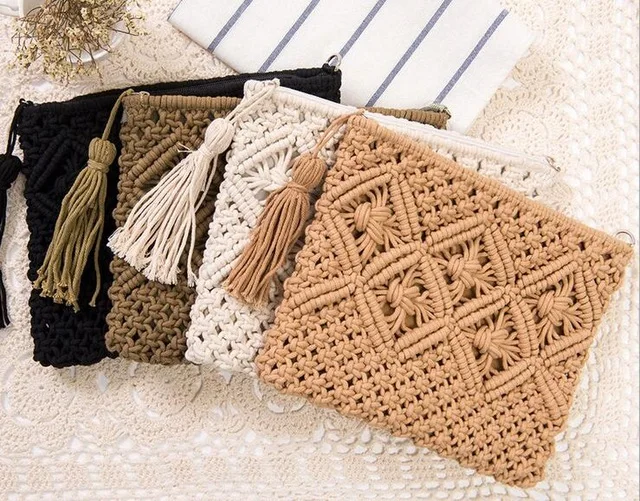 small raffia clutch