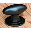 Oval Black Decorative Door Knob