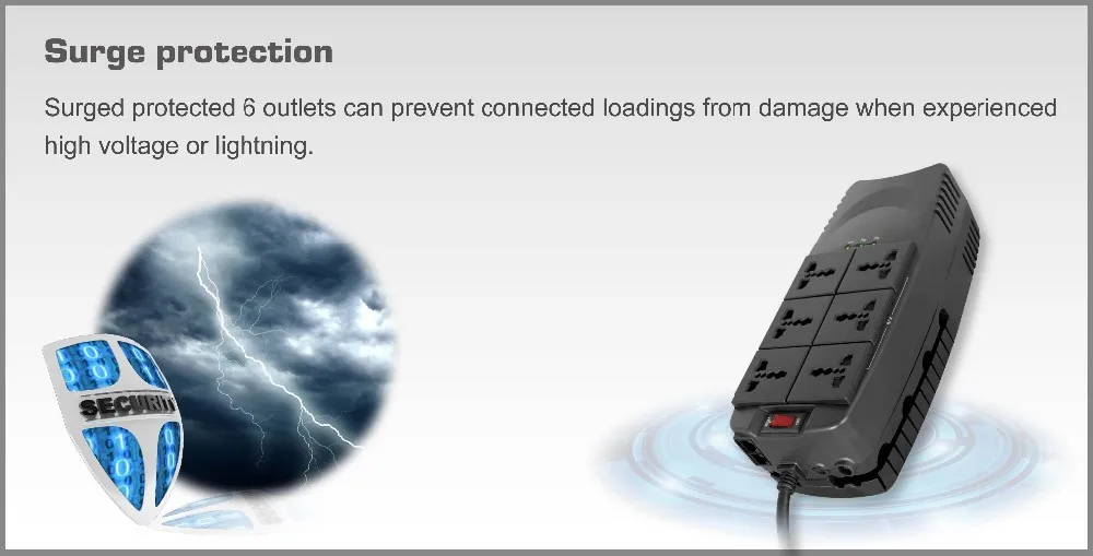 800va 1000va 2000va Universal Outlet Automatic Voltage Regulator