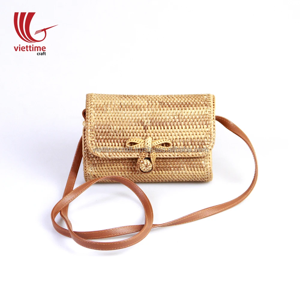 rattan crossbody bag