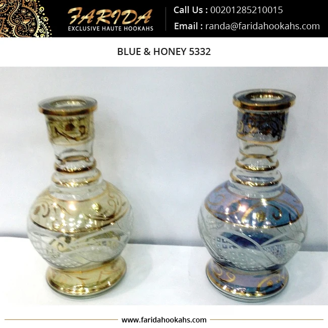 Gold Hand Etched Jumbo Hookah Glass Vases Buy Hot Sale Farida Glass