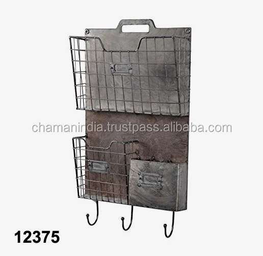 Galvanized Metal Envelope Wall Decor File Holder Buy Galvanized Metal