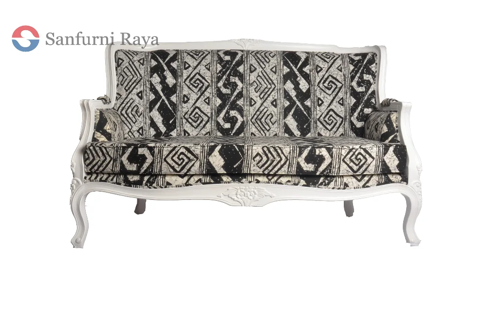 Indonesia Antique French Style Furniture Arab Lantai Fabrique Sofa Set