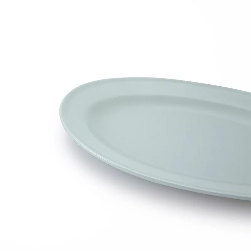 product-Unbreakable Crockery Tableware Fashion Hotel Ellipse Dinner Plates,Eco-friendly Ceramic Plat