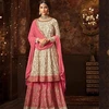 Checkout This Amazing Fame Classy Chen stitch work with Stone work Plazo