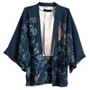 New2018 Spring kimono jacket - Dark Blue | Jackets & Coats