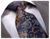 Blue Yellow Paisley Necktie, best sells, tie, silk necktie, necktie label, corbata, krawatte, Schlips