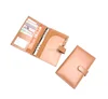 Stylish Tan Color PU Leather Ring Binder /Leather Ring Binder With Snap Closure / Leather Ring Binder With Magnetic Lock