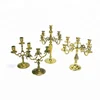 Lot Four Vintage Brass Candelabras Gold Candlestick By Brassworld India