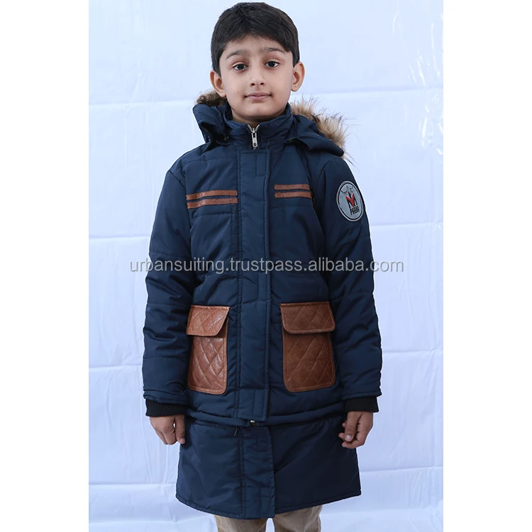 boys fur hood parka