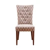 Hot selling modern room hotel luxury upholstery button tufted dining fabric chair
