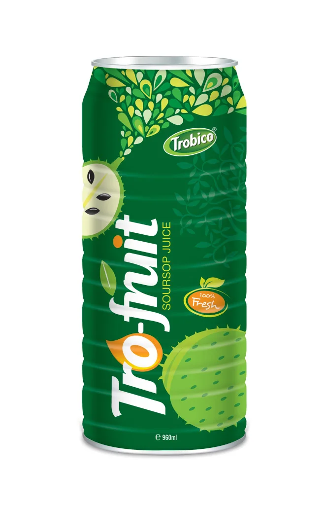 500ml nfc canned refresh beverage soursop juice food beverage