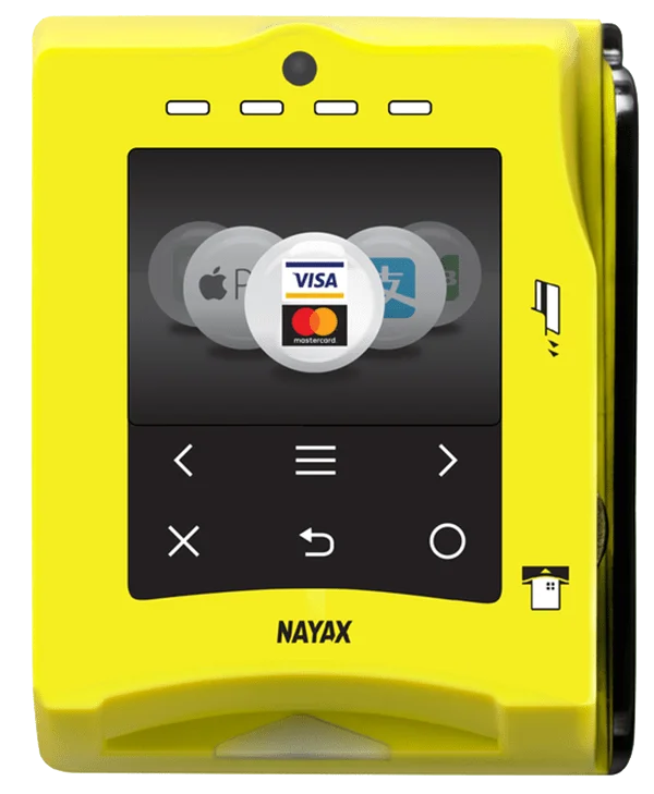 option :  cashless acceptor vpos touch collection service  with