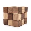 Kids Wooden Puzzles 3D Snake Puzzle Cube in Family Table Game in Hand for Mastermind Challenge