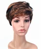 Wendy Hair Wholesale Afro Wave Pineapple Wave Mix Color Short Synthetic Wig For Black Women