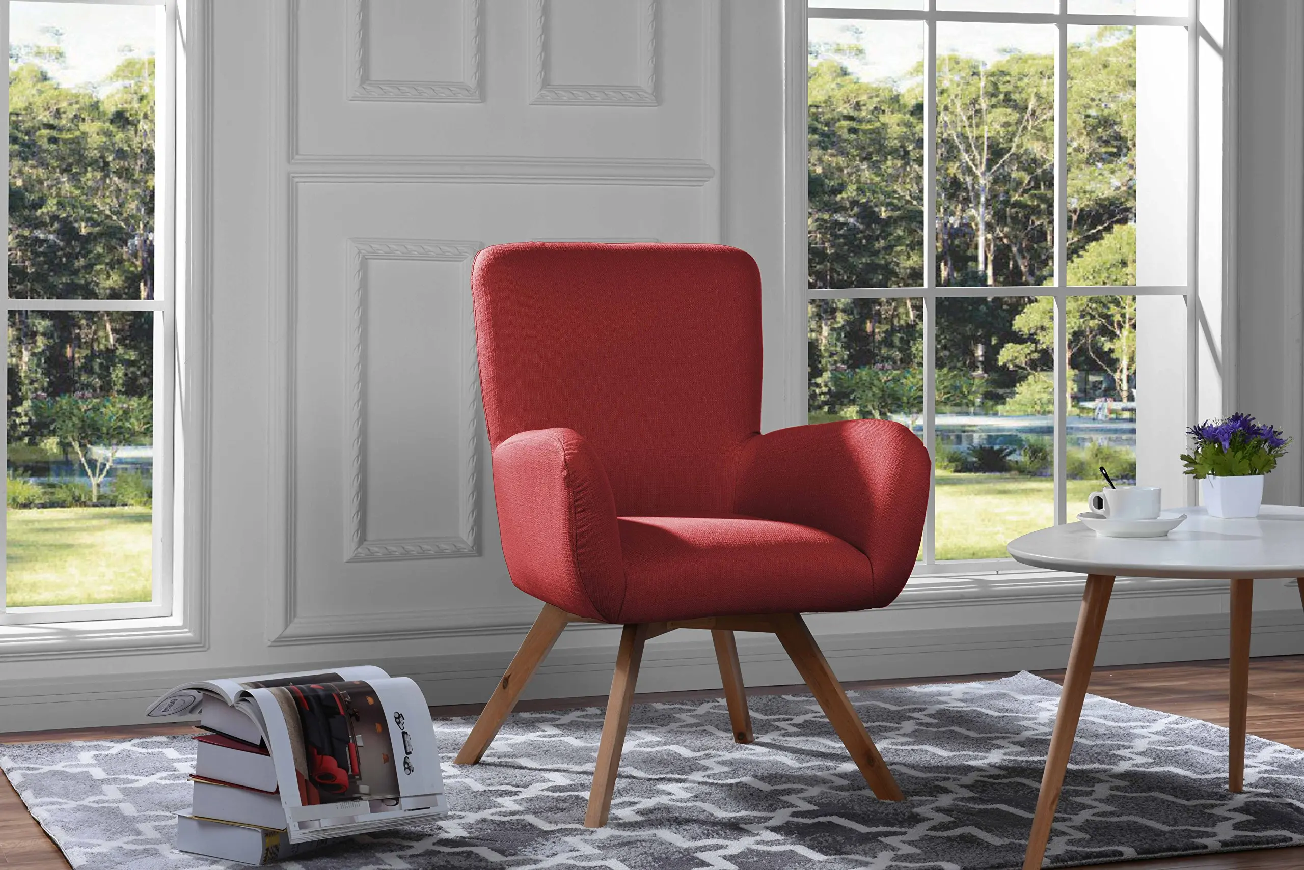 Buy Belham Living Matthias Mid-Century Modern Chair and Ottoman in