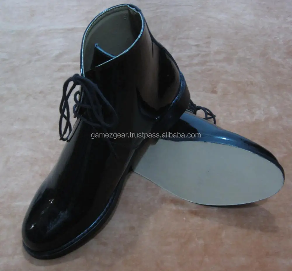 patent toe cap parade shoes