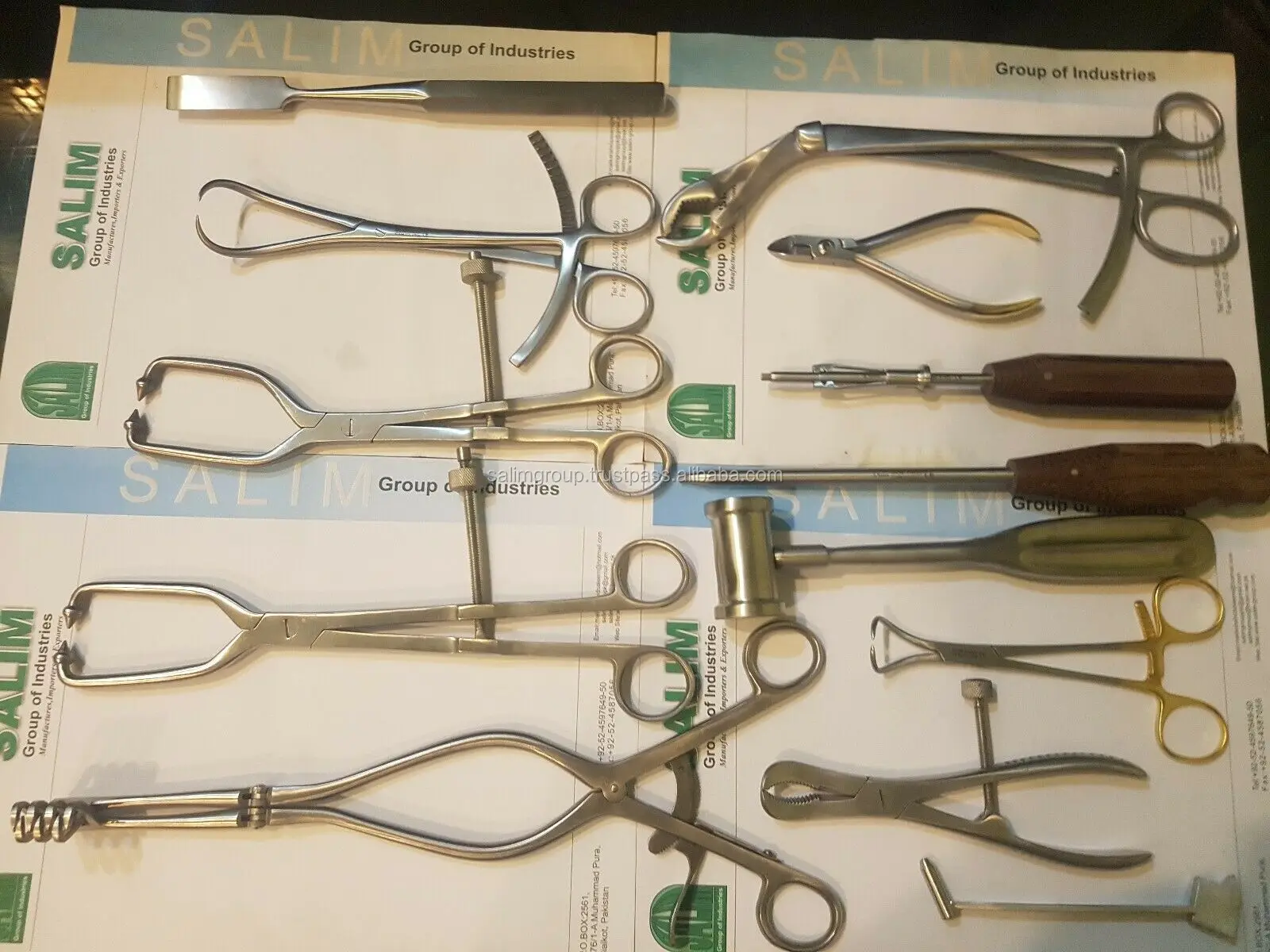 Basic Craniotomy Surgery Instruments Set Of 65 Instruments In Box Ce ...