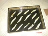 Lacquered tray with egg shell inlay
