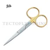 Fishing Scissors 4.75" Satin Finish Half Gold Fly Fishing Scissors Stainless Steel Fly Tying Scissors / Tools