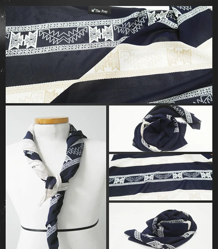 The Pray Luxury Scarves 3 Type Fashion Women Light Solid And Silk Scarf Ladies Accessories Made in Korea