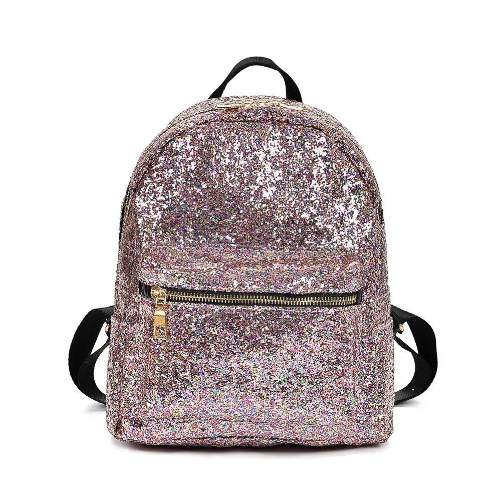 glitter school bag