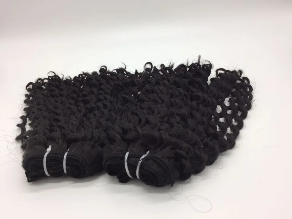 Machine Weft Bundles Loose Curly Raw Vietnamese Human Hair One Donor