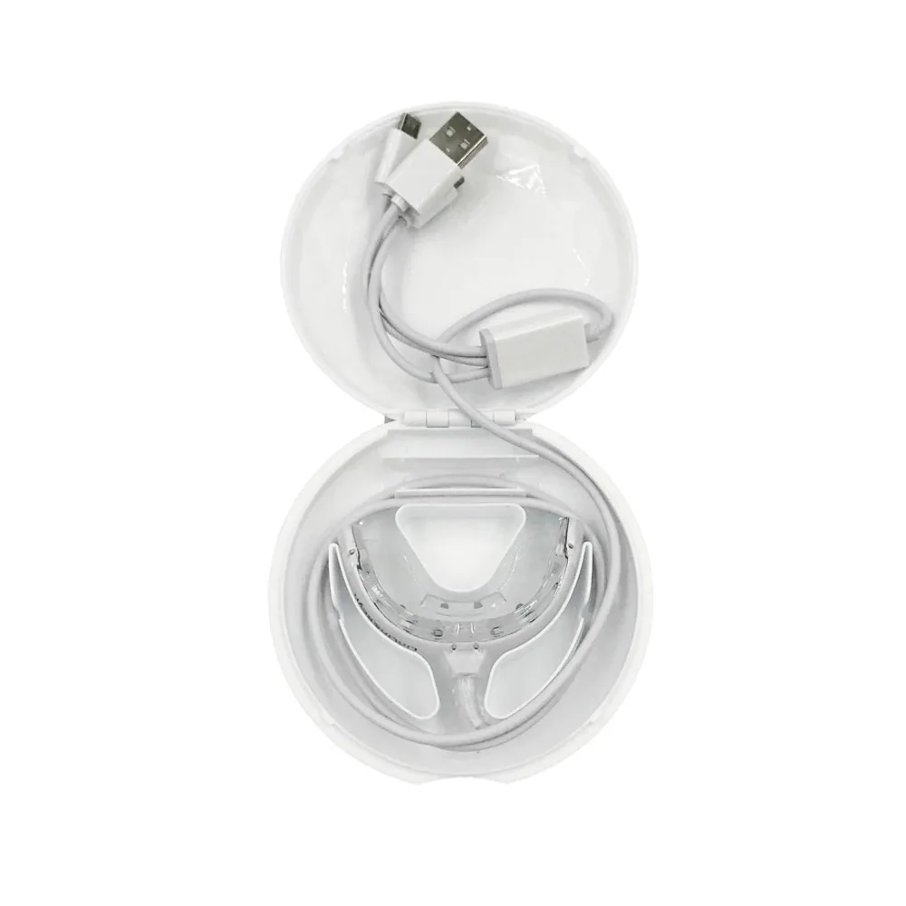 hismile New Design16 LEDs iPhone Android Phone USB Adapter Mouth Tray Teeth Whitening Accelerator LED Blue Light