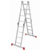 High strength multipurpose folding step aluminium rung ladder NV 232