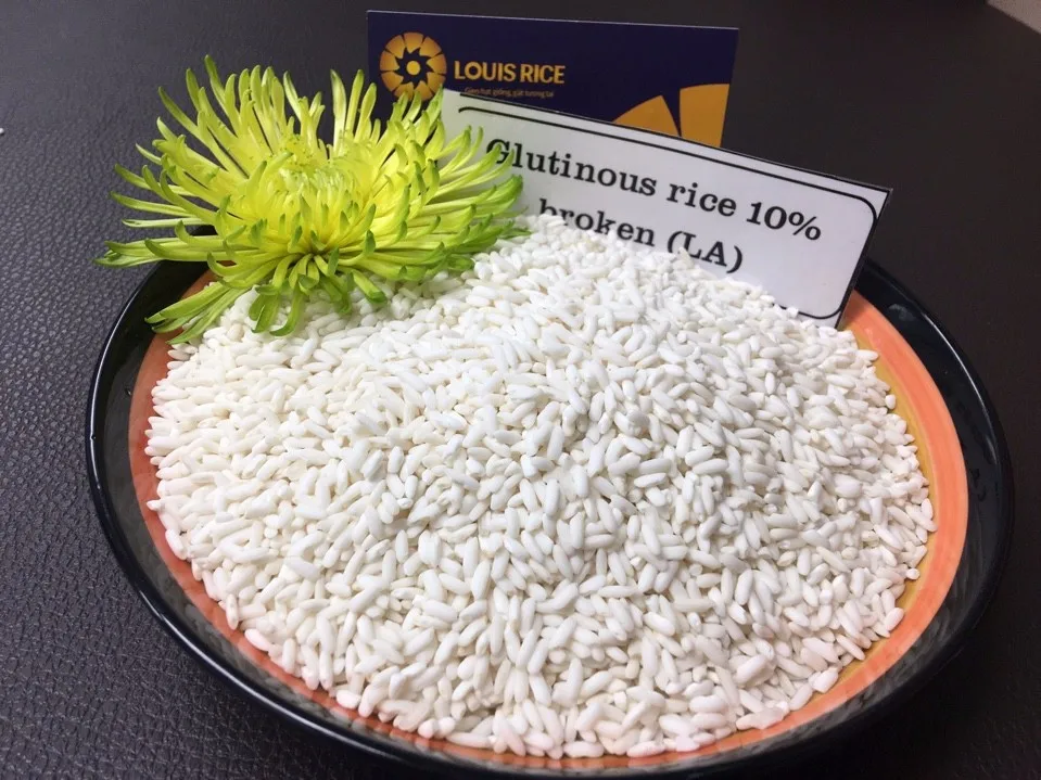 high quality glutinous rice 10% broken long an from viet nam