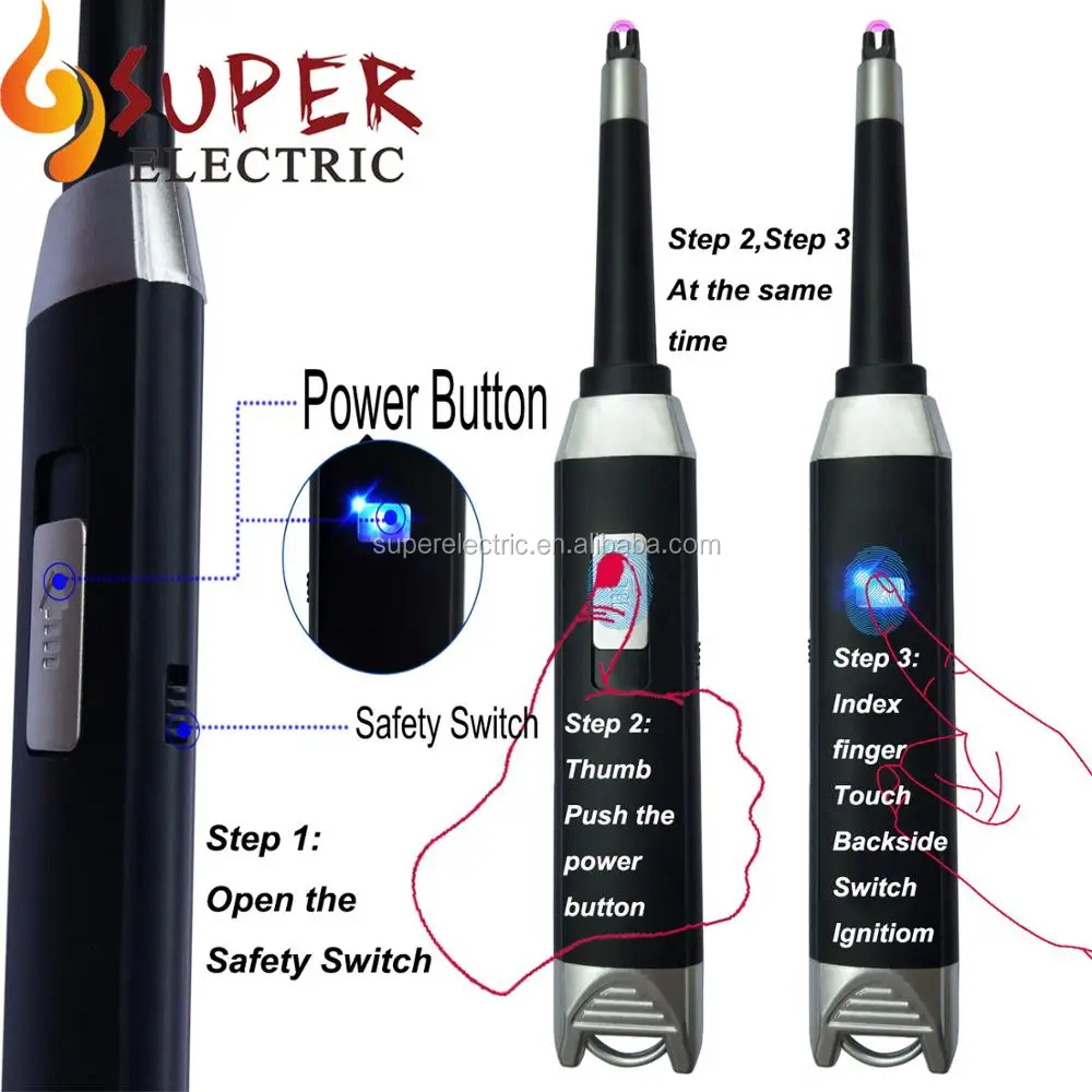 Stycl010 Outdoors Electric Bbq Lighter Usb Rechargeable Arc Lighter