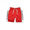 Red Sweat shorts with Side Printed Stripe Custom Red Shorts