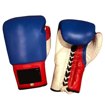 red white and blue boxing gloves