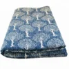 Handmade jaipur block print cotton indigo blue fabric wholesale
