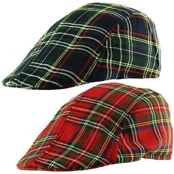 tartan golf cap