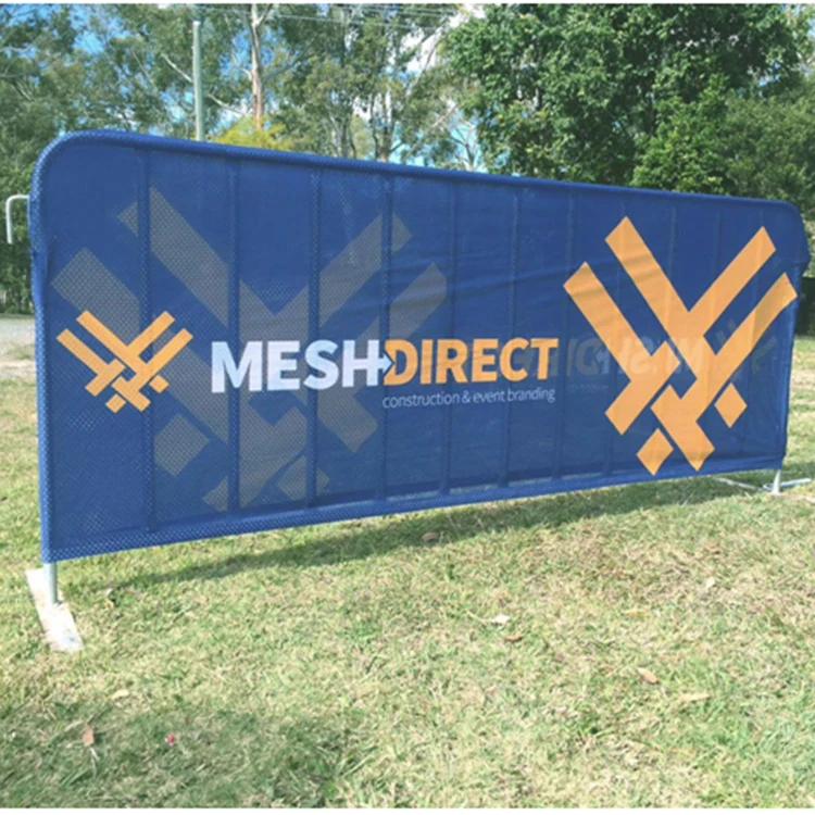 Amazon Hot Selling Mesh Building Banners Black Banner Fabric With