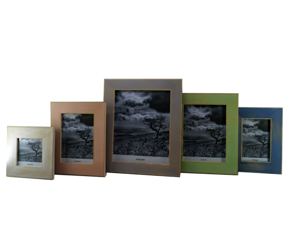 4x4" Picture Frame Vintage Handpainted In Finish Color Of Your Choice