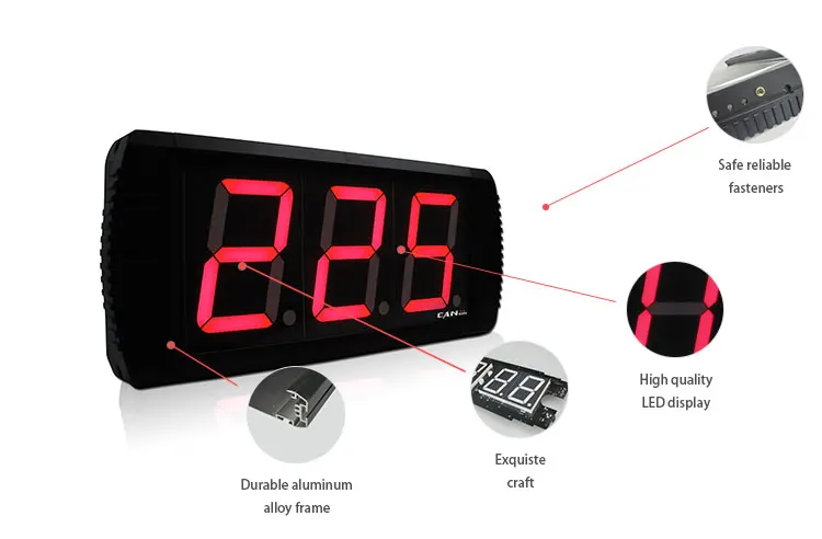 Super Grade Foul 3 Digit Countdown Led Wall Mounted Digital Counter Timer - Buy 3 Digit