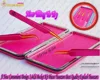 A new design for tweezers kits hot pink color with gold tips get from Stylish Beauty Industry Pakistan