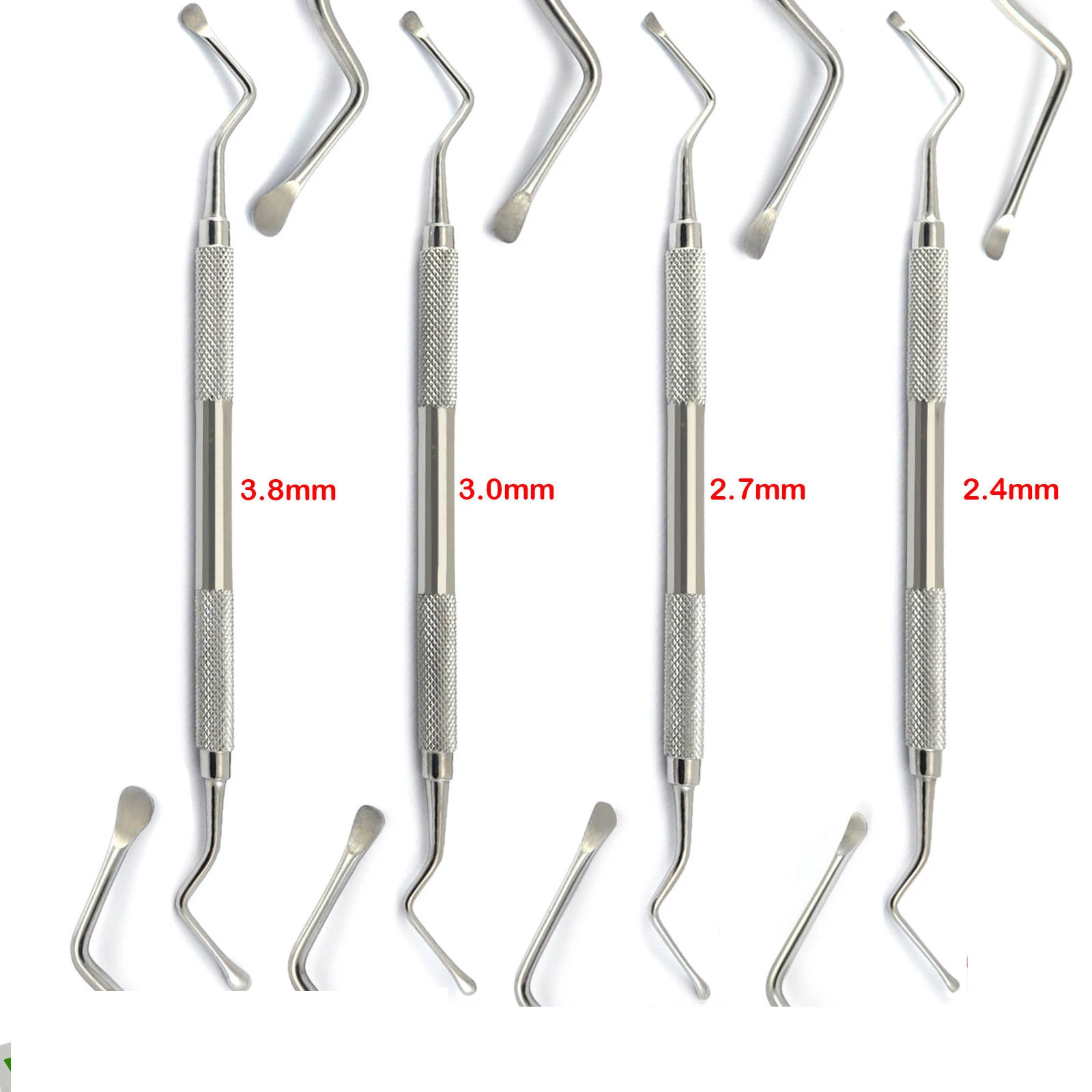 Bone Curette Surgical Dental Instruments Set Of 4 Tooth Socket ...