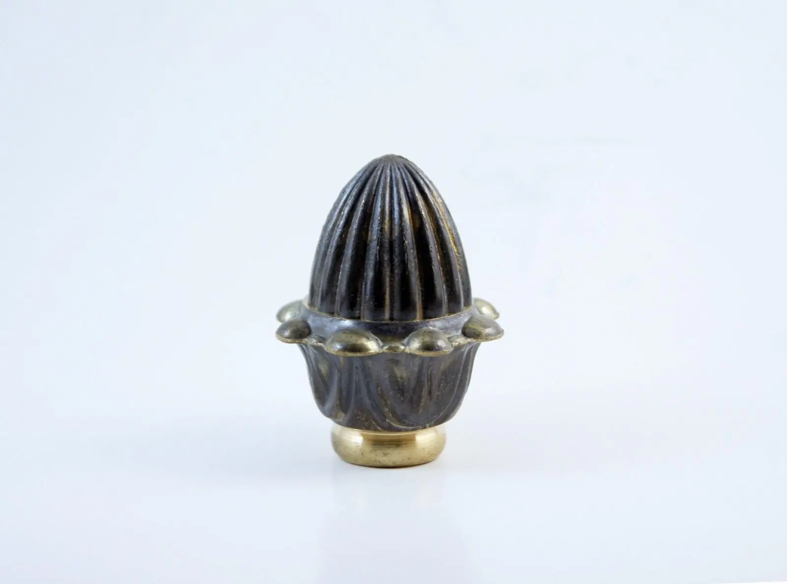 Orange design Lamp Finial Solid Casting Brass Heavy weight with Antique Brass Finish