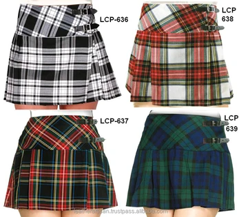 women's tartan mini kilts