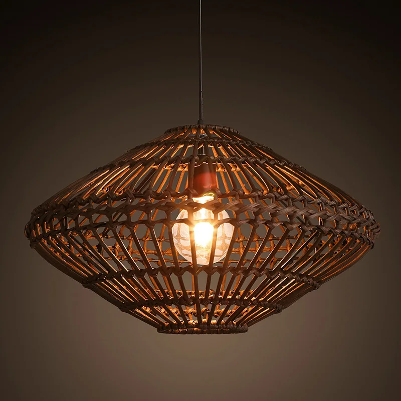 Homeware Crafts Wicker Pendant Ceiling Light Lamp Shades From