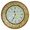 Round Wall Clock Made up of Collection of Old Indian Currency Coins
