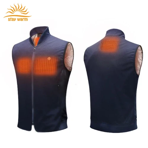 Factory customized famous brands USB heated vest battery heat vest