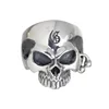 Solid Sterling Silver Skull Ring Piercing