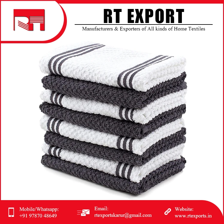 High Quality 100 Cotton Dish Towels Luxury Customized Design Kitchen