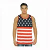 USA flag high quality singlet
