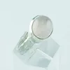 Pretty Rose Quartz Stone Hammered Band Handmade 925 Sterling Silver Ring Wholesaler India